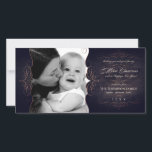 Vintage Scroll Chalkboard Christmas photo card<br><div class="desc">This chalkboard black,  gold and white photocard features fancy,  swirly scrollwork flourishes with text wishing the recipient a Merry Christmas. Customize with your own family photo! Perfectly,  delicately elegant.</div>