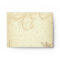Vintage scroll leaf brown, beige wedding envelope