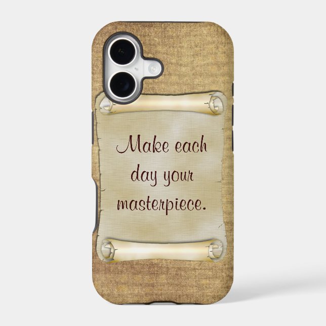 vintage scroll with wisdom iphone case (Back)