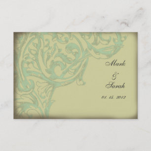 Vintage Scrolling Acanthus II RSVP Card