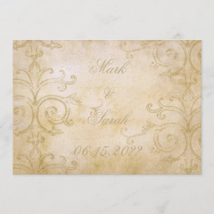 Vintage Scrolls Invitation
