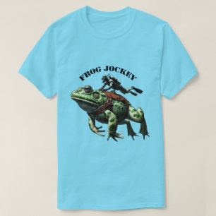 Vintage SCUBA Diving Diver Riding a Large Frog URM T-Shirt