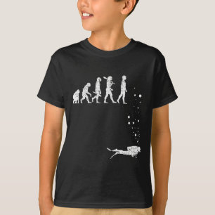 Vintage Scuba Diving Evolution Funny Diver Gift Di T-Shirt