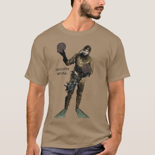 Vintage Scuba Diving Professional Abalone Diver T_Shirt