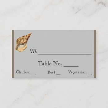 Vintage Sea Animals Beach Wedding Place Cards by NoteableExpressions at Zazzle