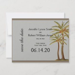 Vintage Sea Animals Beach Wedding Save the Date