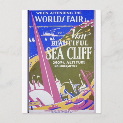 Vintage Sea Cliff New York Postcard