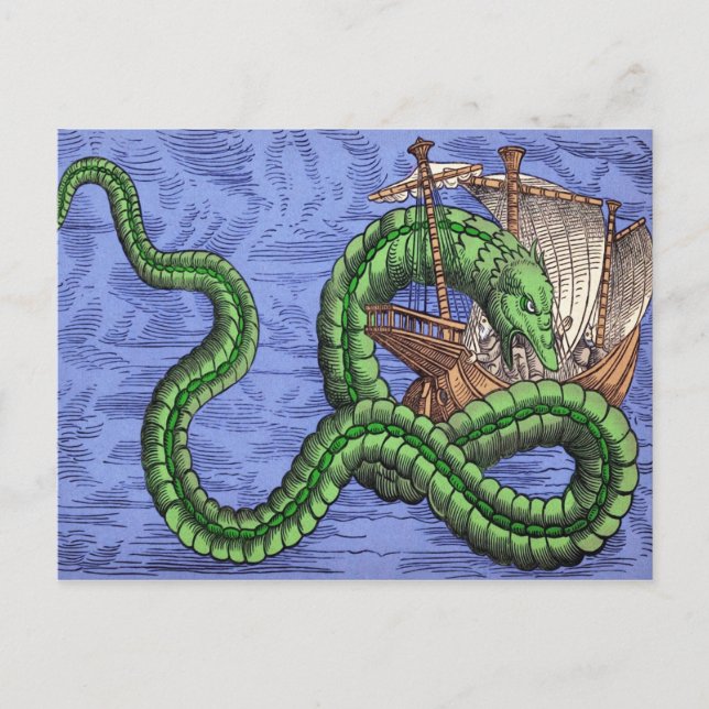 Vintage Sea Dragon Postcard (Front)