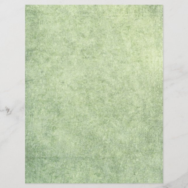 Vintage Sea Green Texture Scrapbook Paper (Front)
