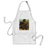 Vintage Sea Lions on the Beach, Marine Life Animal Adult Apron