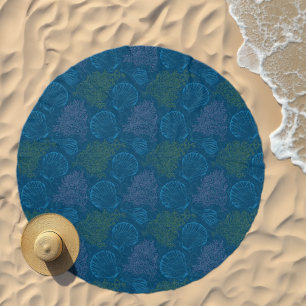 Vintage Sea Pattern Beach Towel