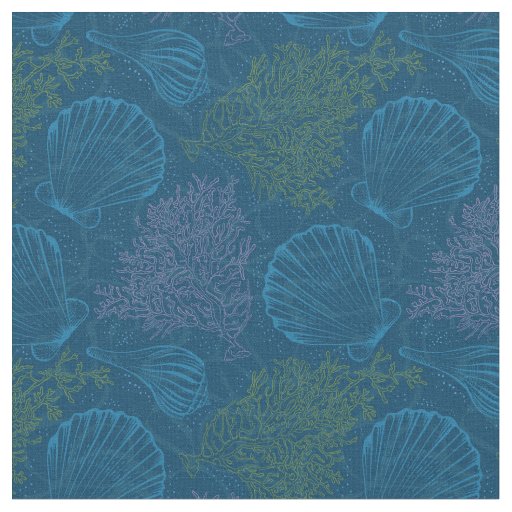 Vintage Sea Pattern Fabric