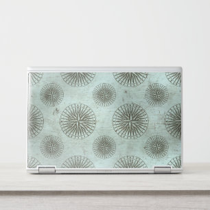 Vintage Sea Shanty Steampunk Compass Ephemera HP Laptop Skin