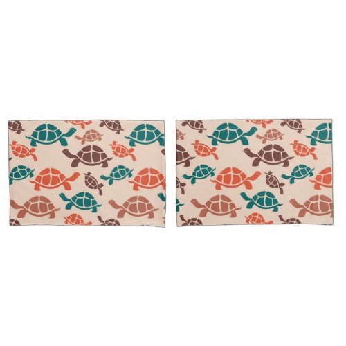Vintage Sea Turtle Pillow Case