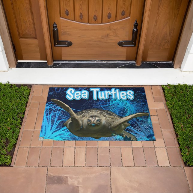  Vintage Sea Turtles Summer Doormat (Outdoor)