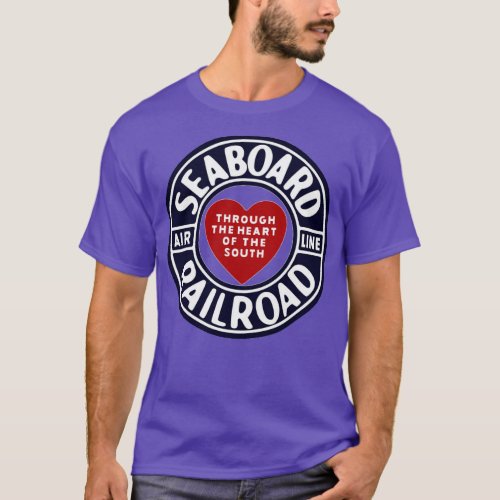 Vintage Seaboard Air Line Railroad Through The Hea T_Shirt