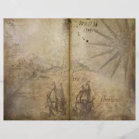 Aged Paper Nature Art Journal Page, Zazzle