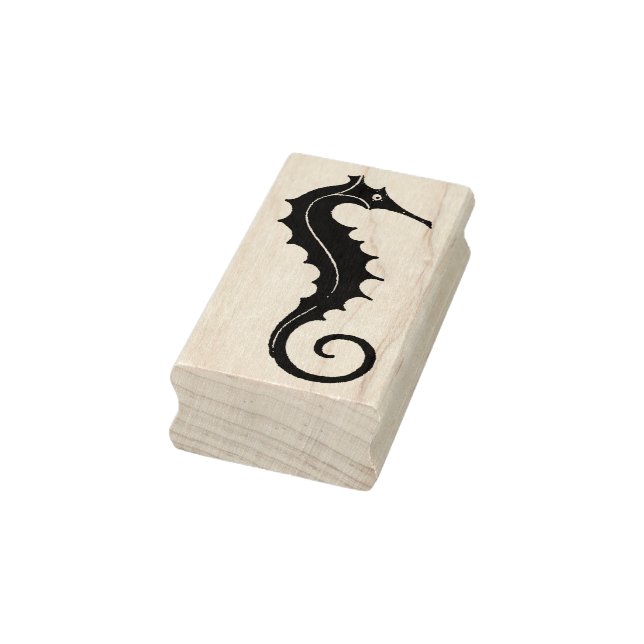 Vintage Seahorse Rubber Art Stamp (Stamp)