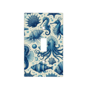 Vintage Sealife Animals Pattern Light Switch Cover
