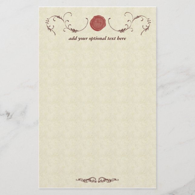 Vintage Sealing Wax Stationery (Front)