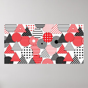 vintage seamless abstract background. Dotted and s Poster