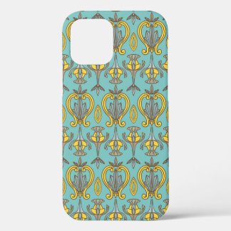 vintage Seamless Art Nouveau Pattern. Vintage wall iPhone 12 Case