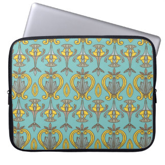 vintage Seamless Art Nouveau Pattern. Vintage wall Laptop Sleeve