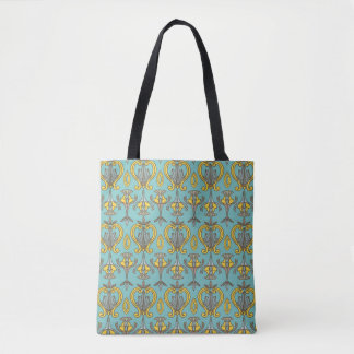 vintage Seamless Art Nouveau Pattern. Vintage wall Tote Bag