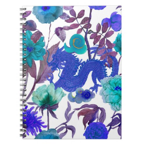 vintage seamless asian traditional patterns Japan Notebook