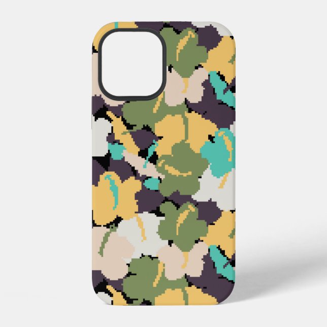 vintage seamless background pattern with stylized  iphone case (Back)