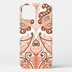 Vintage seamless colorful pattern in paisley style iPhone 12 case