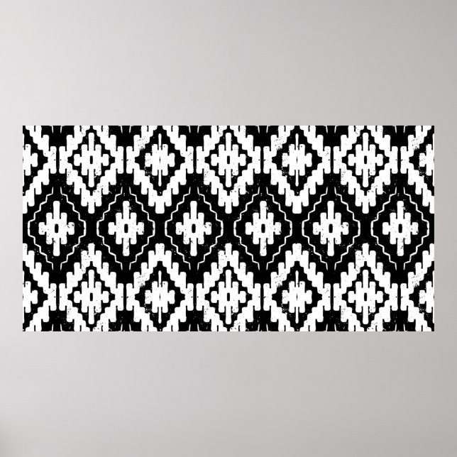 Vintage seamless ethnic pattern with american indi poster (Front)