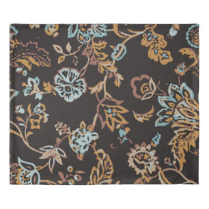 Vintage Seamless Floral Pattern. Hand Drawn Textur Duvet Cover