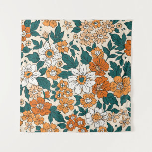 Vintage seamless floral pattern. Liberty style bac Tapestry