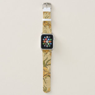 vintage seamless floral pattern with retro flowers apple watch band