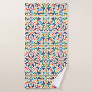 Vintage seamless pattern,  based on traditional wa bath towel