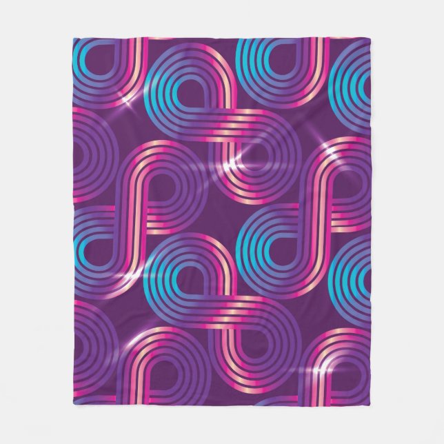 vintage seamless pattern. Regular geometric backgr Fleece Blanket (Front)