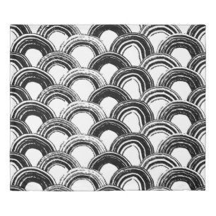 Vintage seamless pattern with dry brush arched str duvet cover