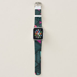 Vintage seamless pattern with ethnic tribal boho t apple watch band