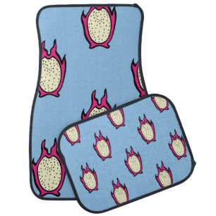 Vintage seamless pattern with hand drawn dragon fr car floor mat