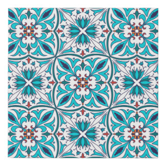 vintage seamless texture. Beautiful colored patter Faux Canvas Print