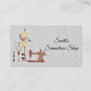 Vintage Seamstress Business Card