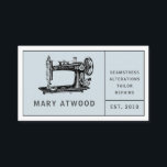 Vintage Seamstress Tailor Sewing Business Card<br><div class="desc">A vintage seamstress tailor business card featuring a vintage sewing machine. The reverse side of the card lists all of the professional services that you offer. Add your services offered on the back and delete any fields you do not need.</div>