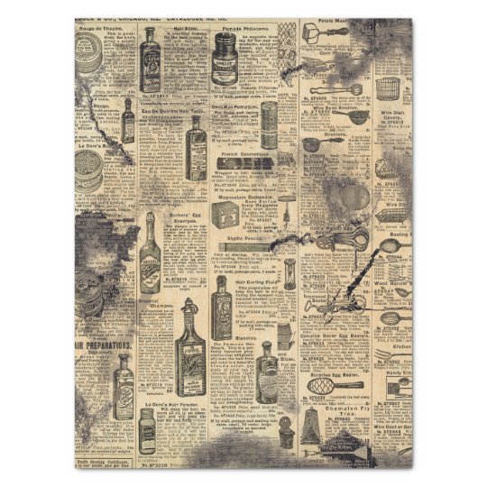 Vintage Sears Catalog ads pg from 1906 Shabby Chic Tissue Paper