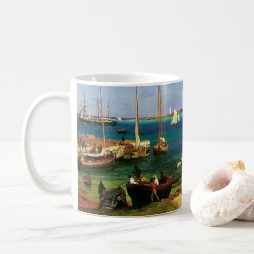 Vintage Seascape Nassau Harbor by Bierstadt Coffee Mug