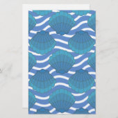 Vintage Seashell And Waves Pattern (Front/Back)