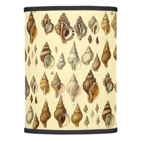 Vintage Seashell Illustrations Pattern Lamp Shade