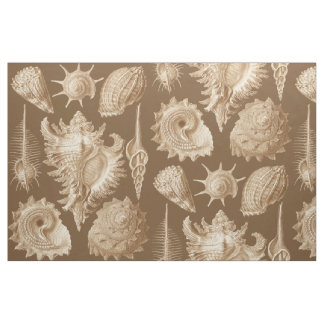 Vintage Seashells Antique Fabric