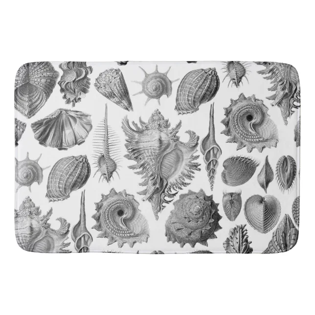 Vintage Seashells Bathroom Mat Zazzle