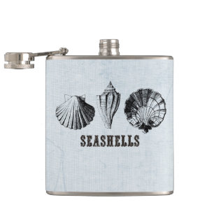 Vintage Seashells Flask